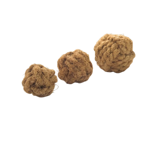 Pelota de Fibra de Coco, Juguete Interactivo para Mascotas, Pelota de Actividades, Duradera, Clásica, para Entrenamiento en Interiores - Product Image 1