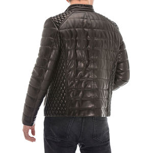 Chaqueta de Motociclista de Cuero Auténtico Recubierto 2025 para Hombre, Transpirable, Talla Grande, Impermeable, Cuello Alto, Estilo Urbano, de Piel de Oveja - Product Image 3