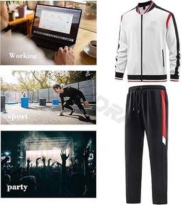 Ensemble de survêtement 100% coton personnalisé unisexe pour adultes surdimensionné sweat à capuche jogging respirant grande taille pour logo imprimé printemps - Product Image 4