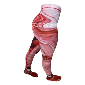 Steel Boned Overbust Marble Printed <b>Body</b> Shaping <b>Corset</b> With Leggings Combo - Product Image 4