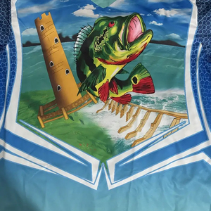 Camisetas de pesca de sublimación de torneo personalizadas Jersey último diseño gris manga larga de secado rápido para caza de invierno resistente a los rayos UV - Product Image 3