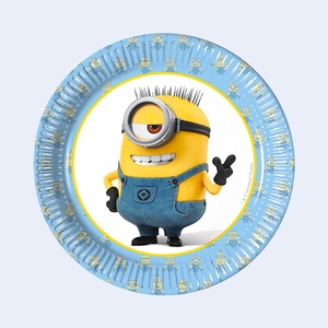Platos de Papel de Minions de 19.5 cm, 6 Piezas, Platos Desechables para Fiestas - Product Image 1