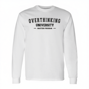 Overthinking University Camiseta de manga larga Masters Program, unisex, talla para adultos - Product Image 2