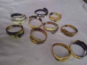 Brazaletes de cuerno de búfalo hechos a mano de primera calidad 100% Técnica pulida ecológica - Product Image 3