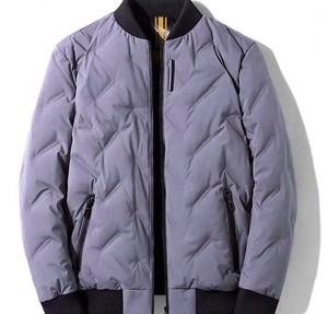 Chaqueta de Invierno Unisex 100% Poliéster, Chaqueta Casual con Cierre, Estilo Universitario, Logotipo Personalizado, Sin Cuello, Teñido con Hilo, Chaquetas para Hombre - Product Image 4