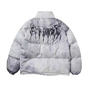 Chaqueta acolchada de invierno de alta calidad para hombre, transpirable, con bolsillos laterales de burbujas, Material de tela, logotipo personalizado, Burbuja, lo mejor para el invierno - Product Image 2