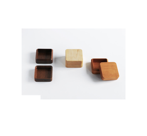 Boîte à beurre en bois de style créatif Design personnalisé Plat avec pièce au design unique de qualité supérieure forme carrée avec couvercle - Product Image 2