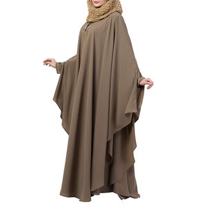 Abaya décontractée grande taille OEM la plus vendue pour femmes, vêtement musulman traditionnel de haute qualité, confortable, à manches longues, séchage rapide - Product Image 4