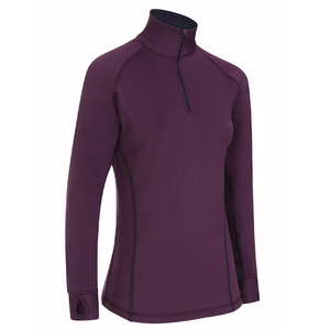 Professionnel fabrique un nouveau style femmes équitation couches de base chemises respirant fermeture éclair haut d'équitation pour femmesJodhpur et culottes - Product Image 5