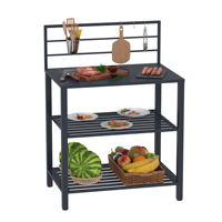 Meubles de cuisine d'extérieur en acier galvanisé 07+08mm, armoire d'angle au design moderne, structure démontable, résistant à l'eau pour barbecue