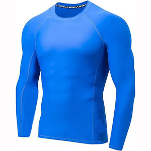 High Quality Heat-Transfer Printed MMA <b>Men's</b> Rash Guard Full Long Sleeve <b>Compression</b> Spandex/Polyester UPF50 Quick Dry - Product Image 3