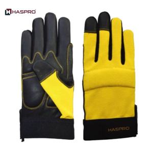 Gants de mécanicien en cuir haute performance, gants de travail industriels à doigts complets, protection durable des mains, ignifuges pour - Product Image 2