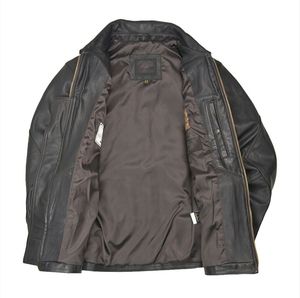 Veste personnalisée en cuir de mouton de qualité supérieure nouveau style 2020 veste en cuir Prime pour hommes veste marron pour hommes - Product Image 4