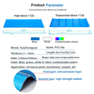Feuille de toiture ondulée en PVC imperméable et isolée thermiquement Tuiles en résine synthétique Asa <span class=keywords><strong>Bardeaux</strong></span> en acier Upvc pour toiture de maison - Product Image 5