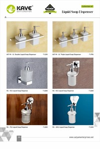 Double distributeur de savon liquide en acier inoxydable PVD doré Distributeur de savon mural de luxe pour salle de bain et cuisine Design moderne et durable - Product Image 4