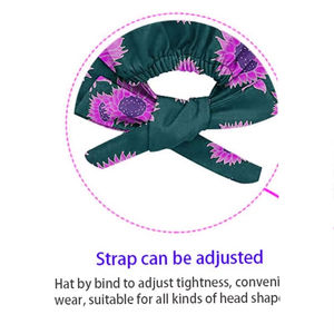 Gorro de Enfermera de Tela Suave con Elegante Diseño Geométrico Diseñado para Comodidad en Largas Jornadas en Entornos Clínicos - Product Image 5