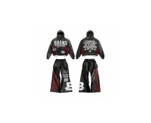 ชุดวอร์มลำลองสำหรับฤดูหนาวแบบยูนิเซ็กซ์ ผ้าแห้งเร็ว เสื้อฮู้ด กางเกงจ็อกเกอร์ ชุดออกกำลังกาย ชุดกีฬา ขายส่ง รับผลิตตามสั่ง - Product Image 6