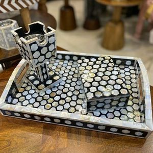 Customized Handmade Luxury Rectangular Mother of Pearl Bakhoor Burner for <b>Oud</b> & Bakhoor - Product Image 2