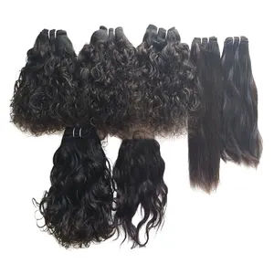 Acquista i prezzi all'ingrosso dei capelli del tempio indiano dei capelli ondulati del corpo dei capelli umani grezzi vergini non trasformati di qualità Premium in vendita