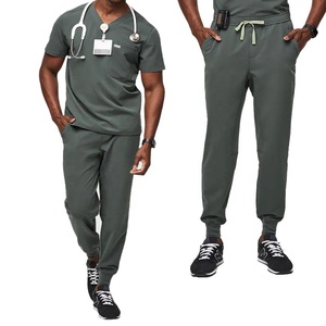 Uniformes médicos clásicos de alta calidad, uniformes hospitalarios de alta calidad, ropa de enfermera de algodón/poliéster Spandex, trajes médicos OEM al por mayor - Product Image 2