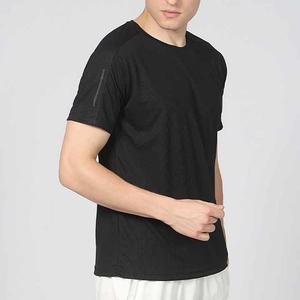 T-shirt à manches courtes de fitness d'été pour hommes Séchage rapide Cool Dry pour courir Sweat respirant Sports Top Blank Design Print - Product Image 3