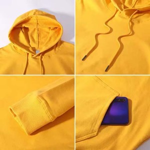 Sudadera con Capucha Deportiva Unisex para Hombre, 100% Algodón, con Logotipo OEM Bordado Personalizado, Sudadera con Capucha Lisa para Otoño - Product Image 6