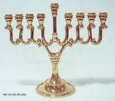 Artistic Design Brass Menorah Candle Holder Jewish Hanukkah <b>Lamp</b> Decorative Candle Stand Home Accent - Product Image 3