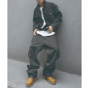 Chaqueta Vaquera Holgada de Manga Larga de Alta Calidad, Traje Casual de Mezclilla con Estampado, Talla Grande - Product Image 1