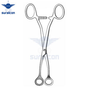 Collin 16 cm Stainless Steel Tongue Forceps High Quality Manual Surgical <b>Medical</b> Organ Holding Grasping Forceps MOL Safety - Product Image 3