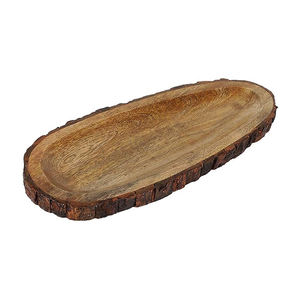 Bandeja de Servicio de Alimentos de Diseño Fantástico, Hecha a Mano, Redonda, de Madera, para Servir Dulces, para Proveedor Mayorista - Product Image 2