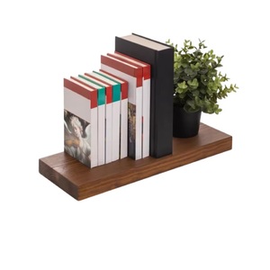 Estantes de baño flotantes de madera de acacia modernos, exhibición de almacenamiento montada en la pared para cocina y sala de estar, suministro directo de fábrica - Product Image 2