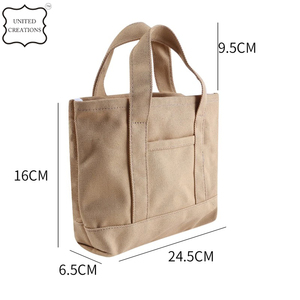 Bolsa de lona de algodón orgánico con logotipo personalizado impreso, bolsas reciclables reutilizables para la compra de comestibles - Product Image 5