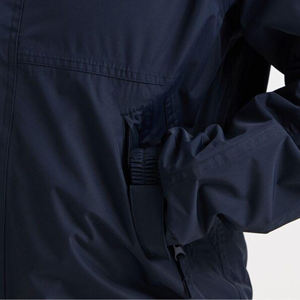 UltraShield Lightweight Navy <b>Windbreaker</b> Jacket with High Neck and Elastic Cuffs for All-Weather Comfort and Active Styles - Product Image 2