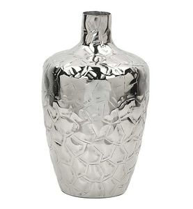 Vases à fleurs modernes élégants en aluminium poli Vase d'intérieur traditionnel fait à la main en argent d'Inde - Product Image 2