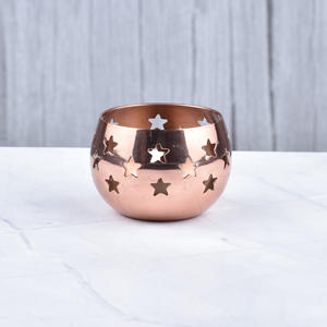 Candelabro votivo T-light de plata pulida de alta calidad para Estilo de vida ambiental, latón de diseñador hecho a mano para decoración del hogar de boda - Product Image 5