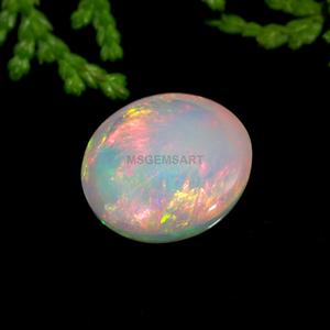 Top Selling Item Opal Gemstones 10mm Natural Opal Cabochon Ethiopian Opal Round Gemstone for Making Jewelry & Gift Box - Product Image 4