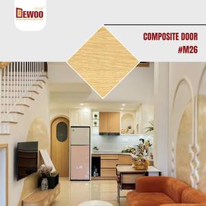 ประตูโค้งโดยประตู dewoo ลายไม้หรูหราประตู WPC แบบมืออาชีพกันน้ำหรูหราสำหรับโรงแรม - Product Image 4