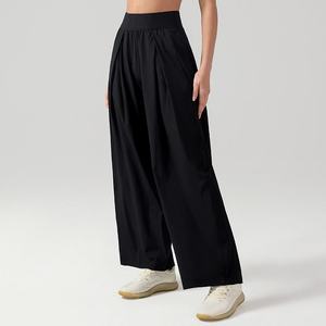 Loose Pants Full Length Casual Women's <b>Trousers</b> Comfort Polyester Material with Trendy Design - Product Image 2
