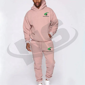 Vente en gros de survêtements pour hommes à quantité minimale de commande basse Ensemble de jogging en deux pièces avec logo personnalisé Vêtements de sport décontractés Vêtements de plein air - Product Image 4