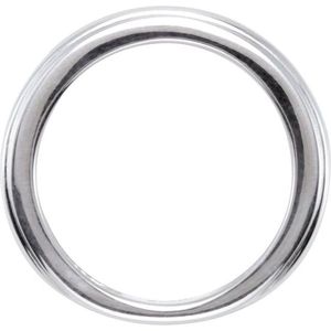 Stuller Fashionable Vintage <b>Titanium</b> Ring 50924:106P Gold Plated 18K Inlay Stackable Wedding Ring Trendy Number Shape - Product Image 2
