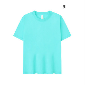 205 Gsm 100% Coton 17 Couleurs Manches Courtes Haute Qualité Oem logo Personnalisé T-shirt Unisexe pour hommes - Product Image 3