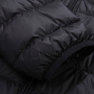 Vente en gros Veste polaire pour homme avec col montant en toile de polyester imperméable avec logo personnalisé pour l'extérieur - Product Image 3