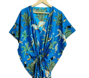 Ropa de playa para mujer, bata de caftán de algodón, bata de playa, bata de dama de honor - Product Image 5