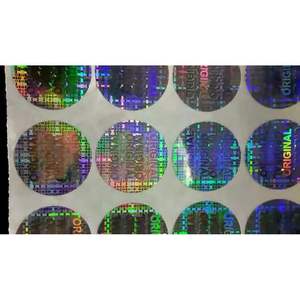 Étiquettes holographiques auto-adhésives en forme de globe terrestre, personnalisées, en PET, imperméables, argentées, dorées, transparentes, de forme personnalisée pour - Product Image 1