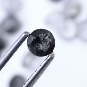 25 piezas de cuarzo de punto negro Natural 4mm corte redondo 3mm de espesor piedra preciosa 4,35 Cts lote Iroc ventas piedras preciosas sueltas faceta de piedra - Product Image 6