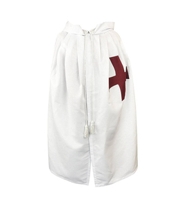 Manteau de réglementation anglais des Templiers de haute qualité 2026 - Blanc avec croix marron, faible MOQ, service OEM - Product Image 3