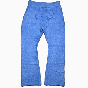 Mohair personnalisé hiver Cardigan hommes doux tricot respirant avec Logo avant Design personnalisé chaud floue Streetwear salon bas - Product Image 5