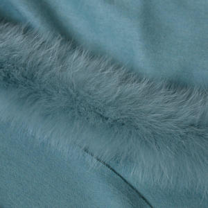 Autumn and Winter Fashionable Velvet Fringe Warm Long Quick Dry Women's Solid Color <b>Wool</b> Ball Cashmere <b>Shawls</b> - Product Image 5