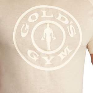 Camiseta de entrenamiento holgada para hombre Kurt-Ivory, transpirable, de secado rápido, ropa deportiva sostenible, camisa de gimnasio ecológica, ropa de gimnasio dorada - Product Image 5