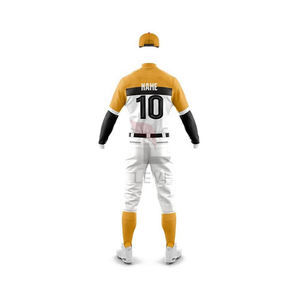 Ensemble de maillots de baseball avec logo personnalisé vente en gros uniforme de softball pour hommes avec sublimation pantalon confortable et respirant - Product Image 4